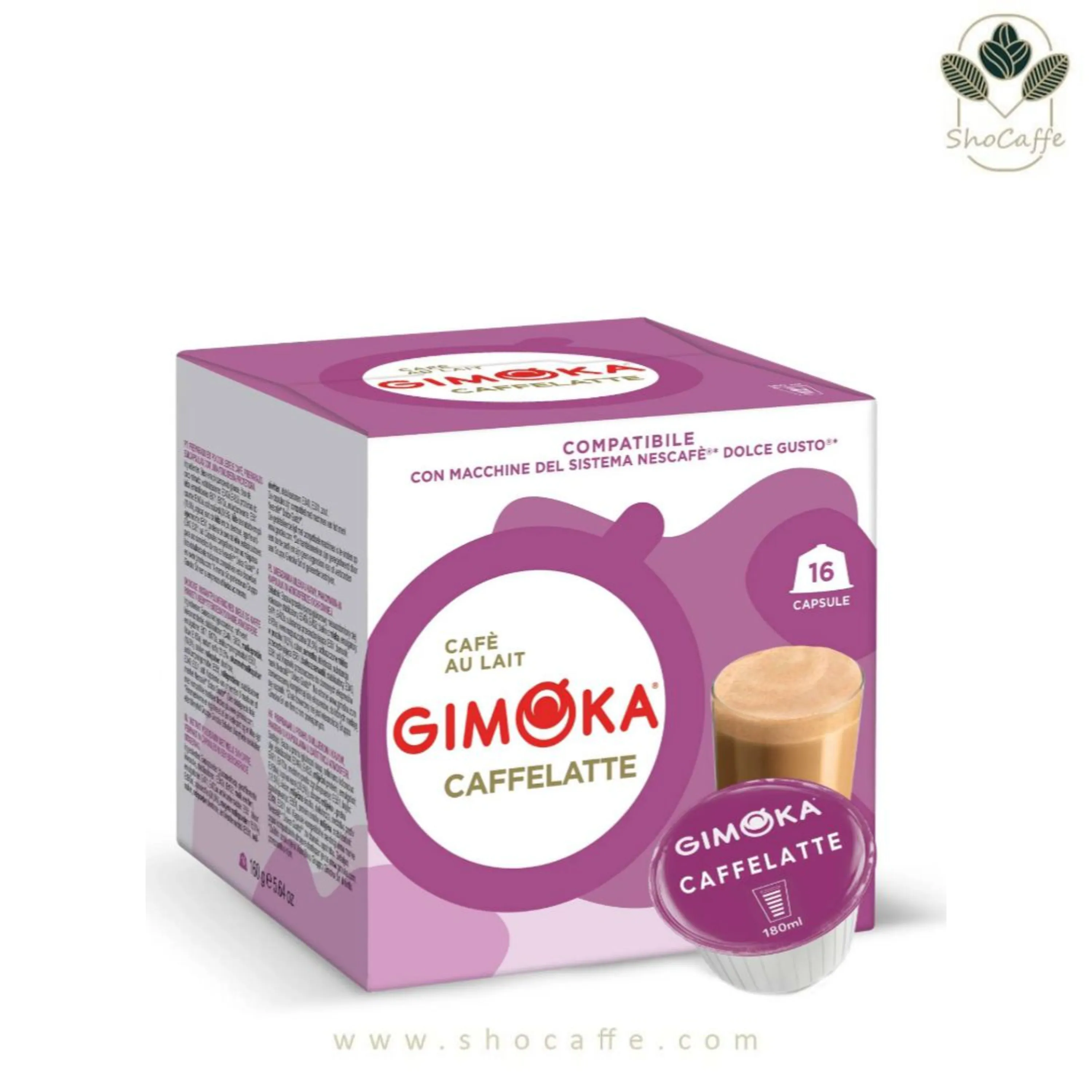 کپسول قهوه دولچه گوستو جیموکا مدل کافه لته Gimoka Caffe Latte کپسول قهوه دولچه گوستو جیموکا مدل کافه لته Gimoka Caffe Latte